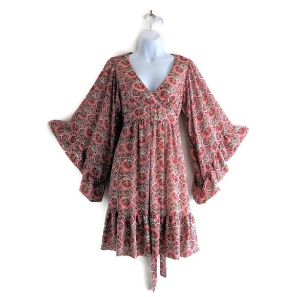 Betsey Johnson Dresses & Skirts - Sold Betsey Johnson Bambi Bell Sleeve Dress 6
